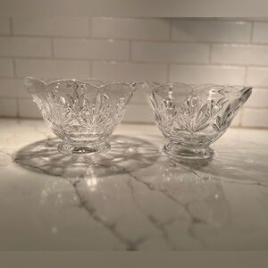 Set of Royal Limited Full Lead Crystal Tulip Bowl | 24% Lead | Czech | Vintage